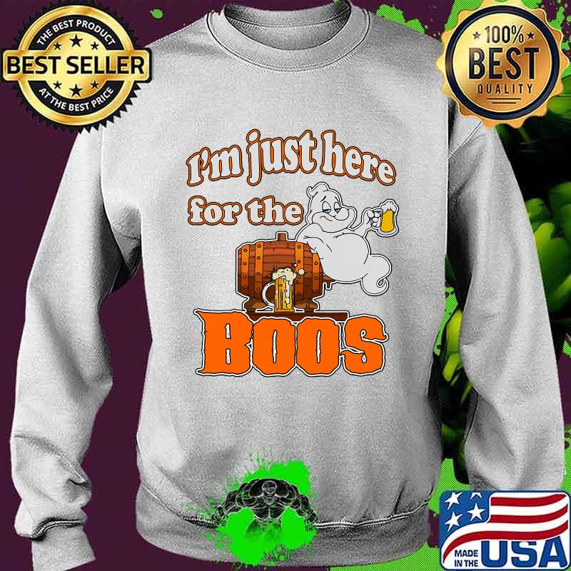 Halloween just here for the boos, funny ghost drinking beer s Sweater Halloween just here for the boos, funny ghost drinking beer s Sweater