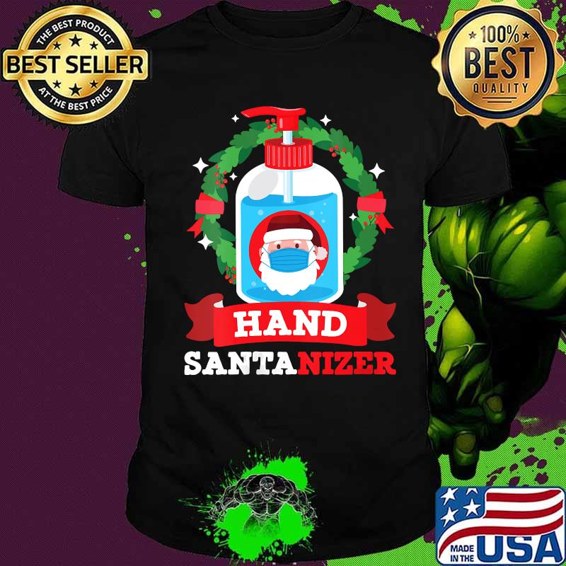 Hand santanizer funny christmas pajama for family shirt