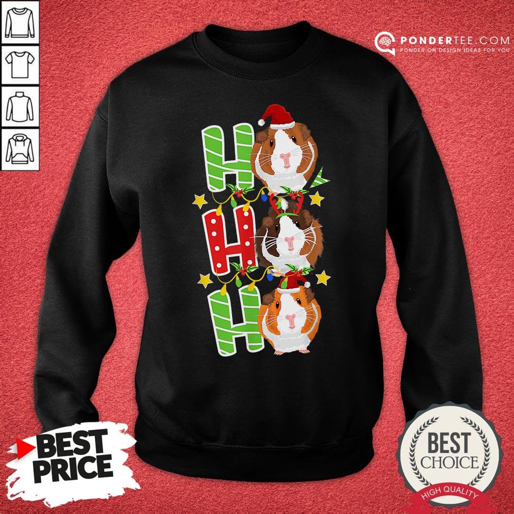 Happy Ho Ho Ho Christmas Xmas Guinea Pig Shirt