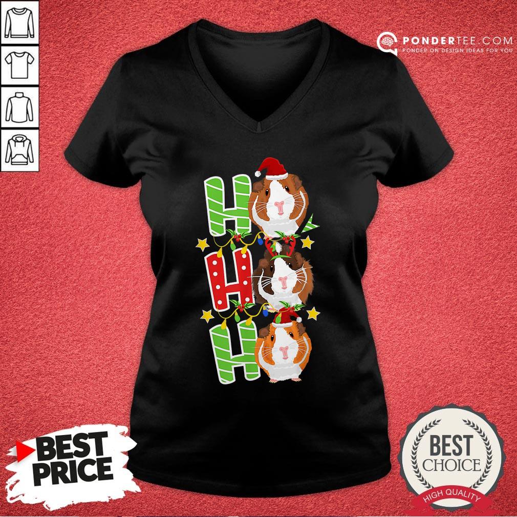Happy Ho Ho Ho Christmas Xmas Guinea Pig Shirt