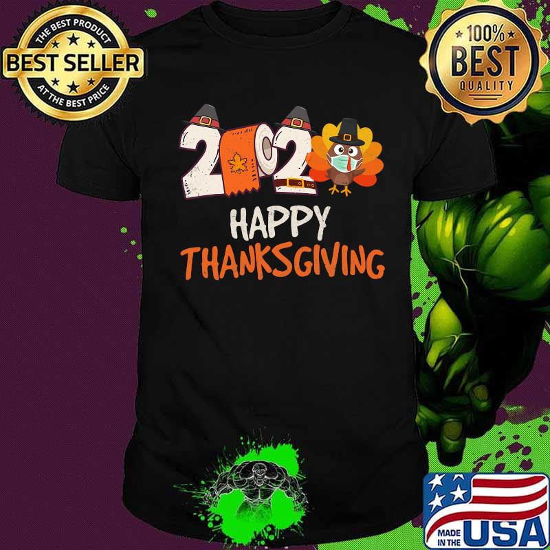 Happy thanksgiving 2020 turkey wearing mask shirt