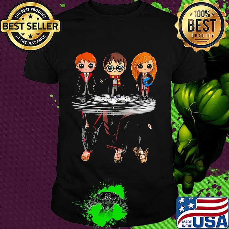 Harry potter characters chibi water reflection shirt