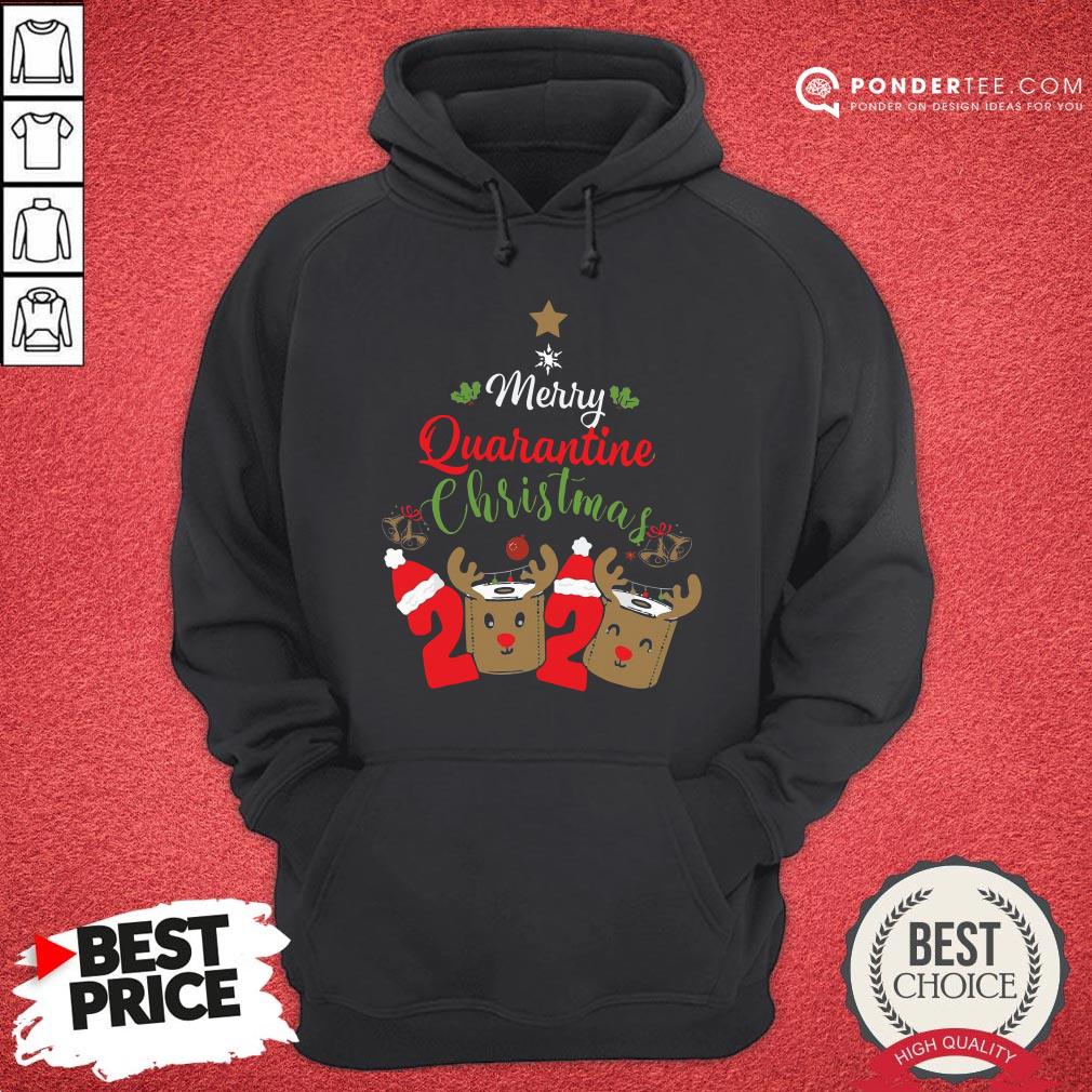 Hot Merry Quarantine Christmas 2020 Toilet Paper Reindeer Shirt