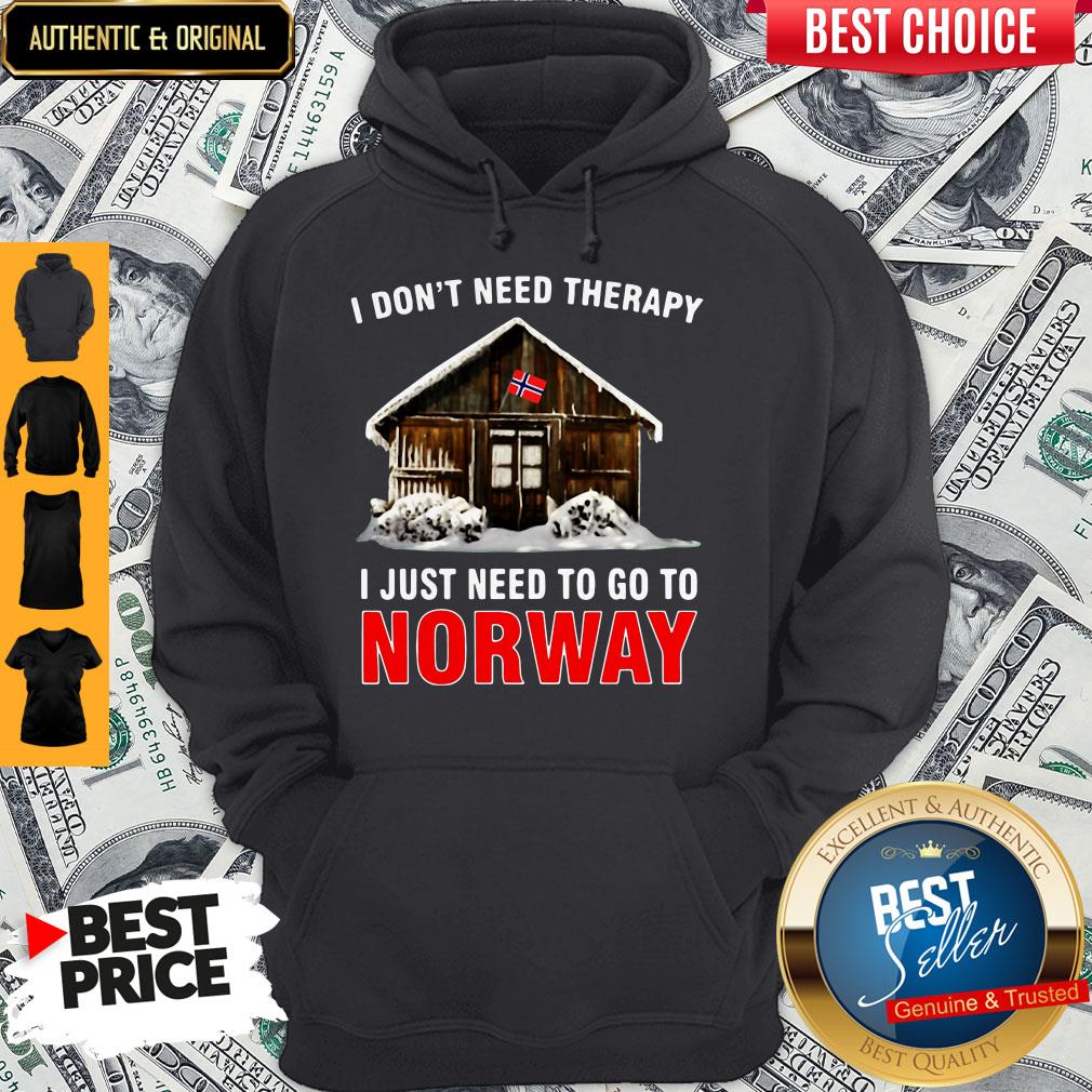 I Don't Need Therapy I Just Need To Go To Norway Shirt