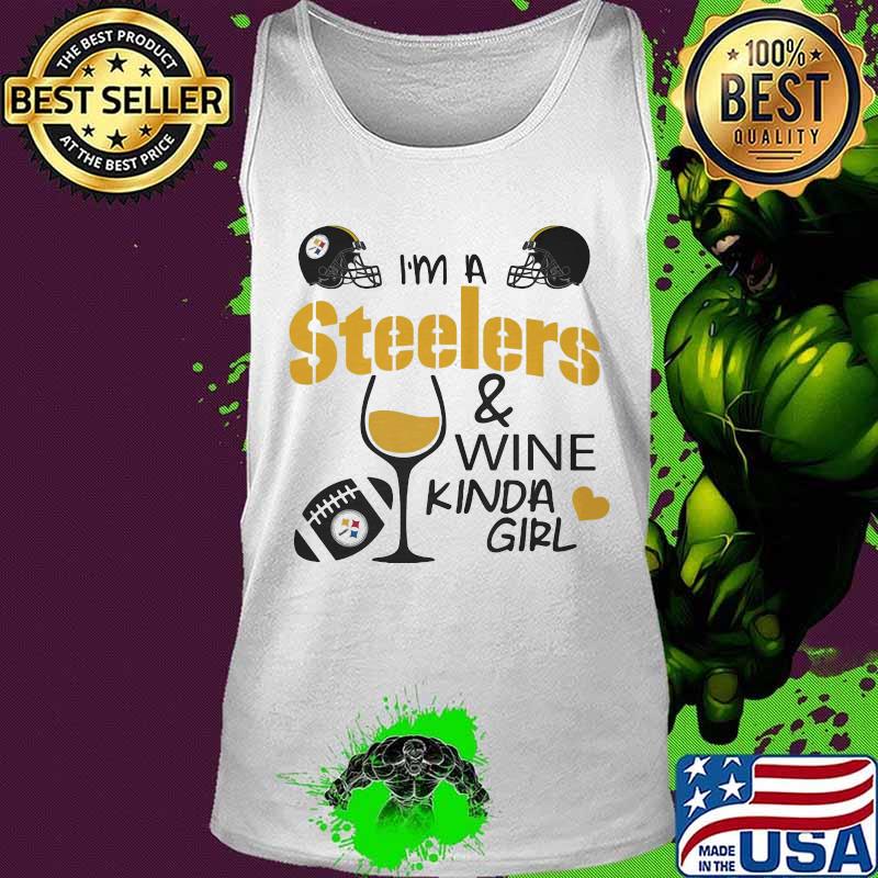 I'm a pittsburgh steelers and wine kinda girl heart s Tank top I'm a pittsburgh steelers and wine kinda girl heart s Tank top
