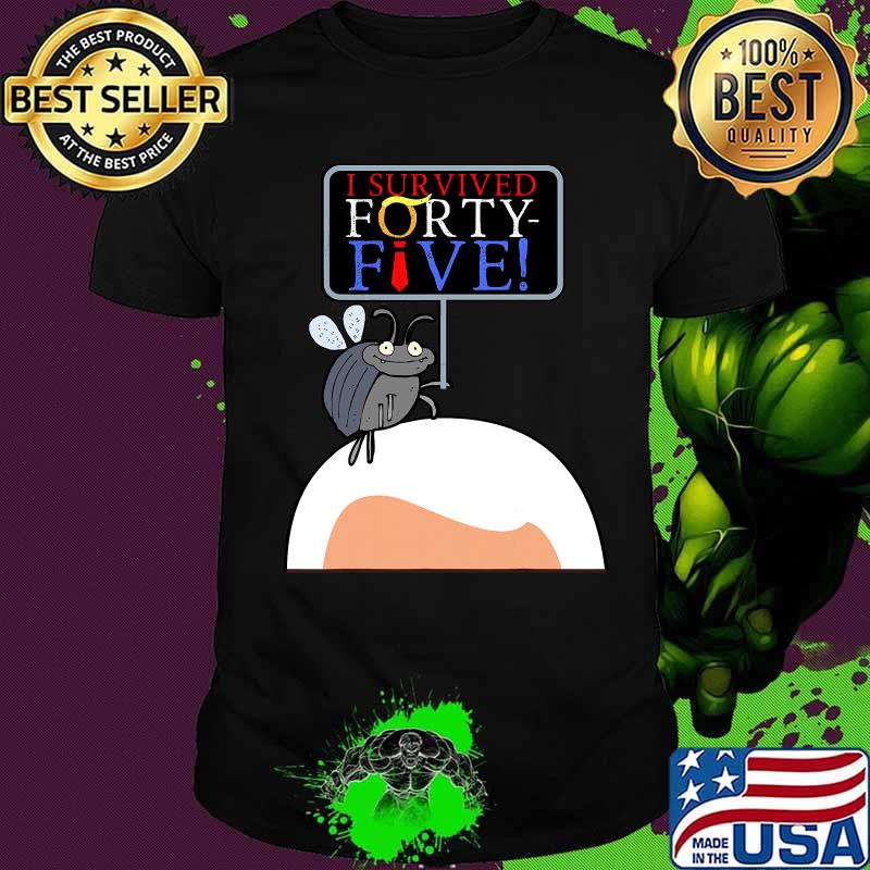 I servived forty five debate fly on mike pence's head for biden harris 2020 shirt