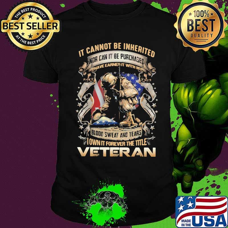 It cannot be inherited nor can it be purchased i have earned it with my veteran shirt