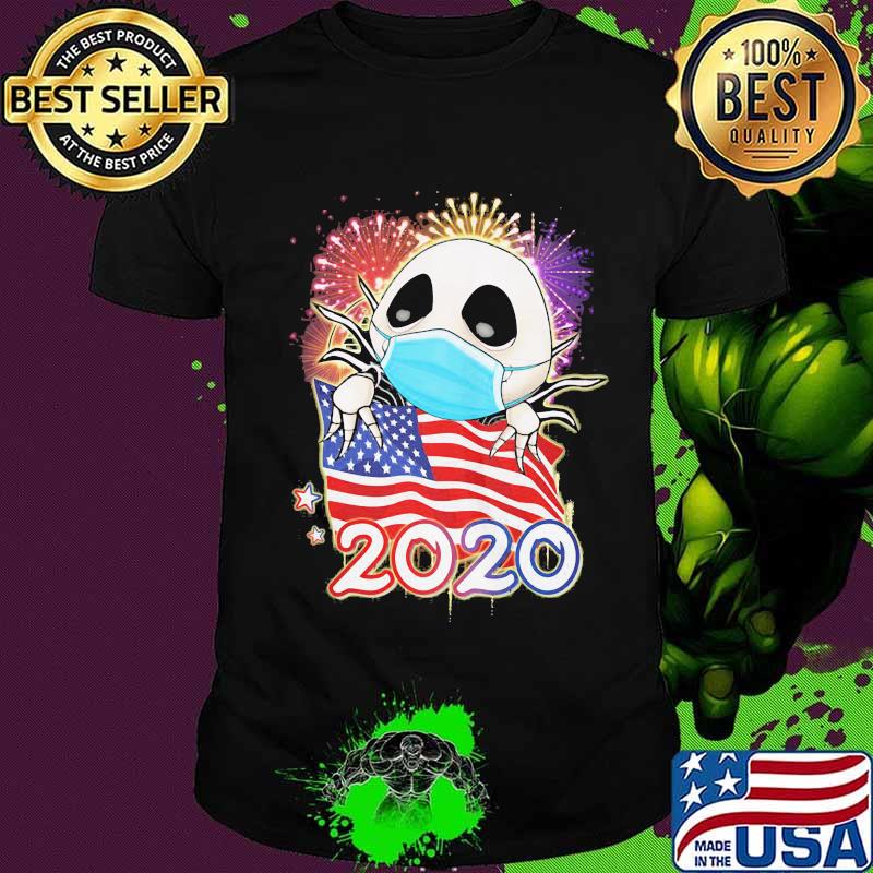 Jack skellington mask american flag 2020 shirt