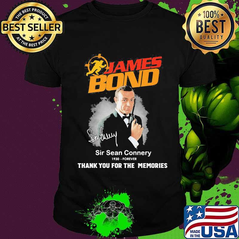 James bond sir sean connery 1930- forever thank you for the memories signatures shirt (2)