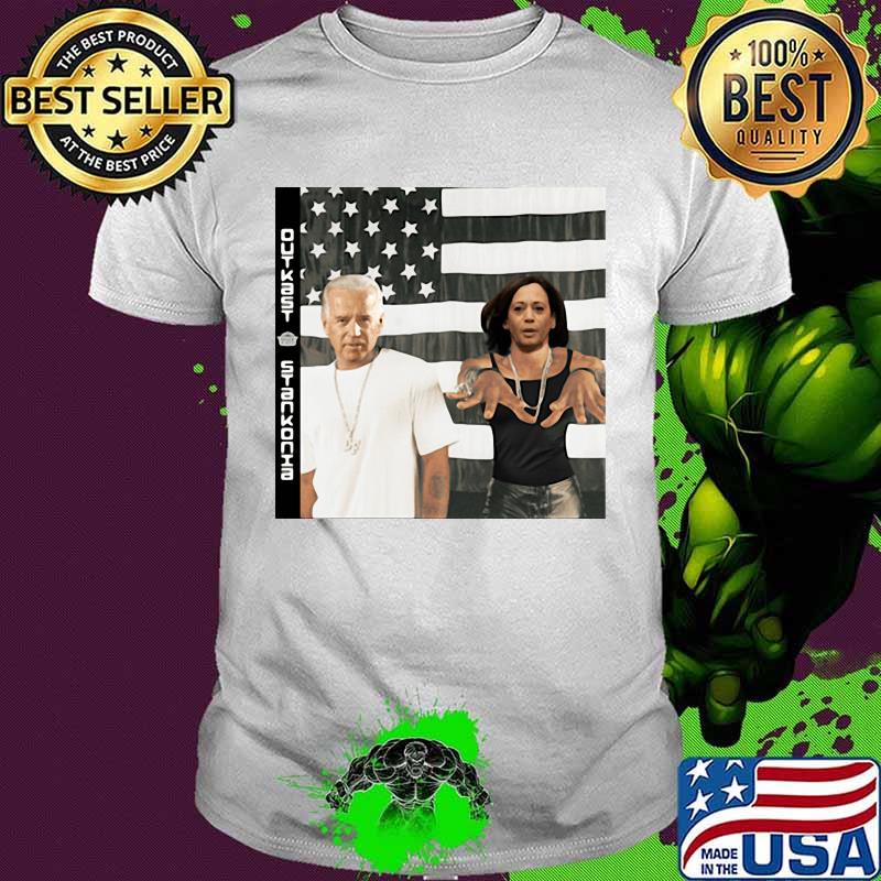 Joe biden and kamala harris outkast stankonia american flag shirt