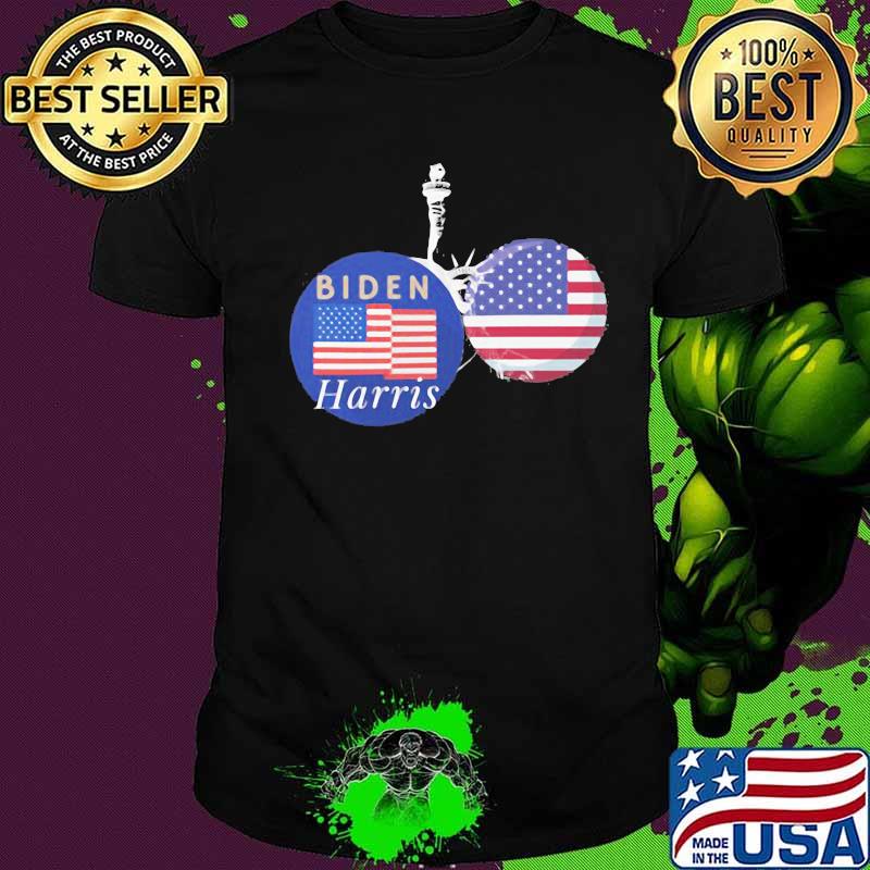 Joe biden kamala harris for america 2020 american flag shirt