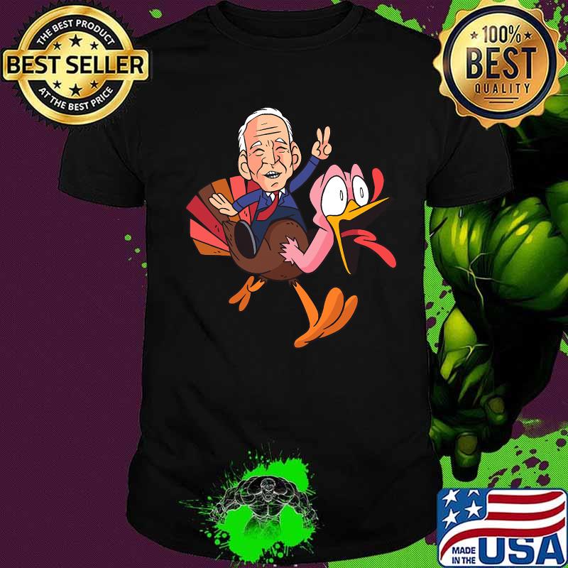 Joe Biden Riding Turkey Thanksgiving Shirt