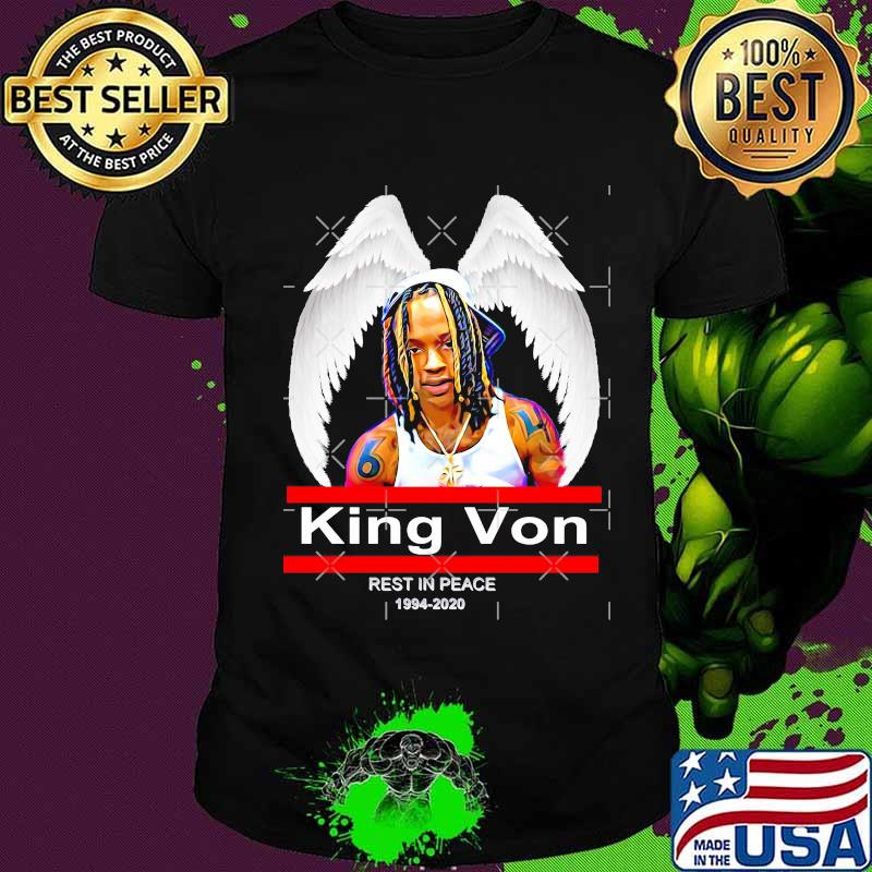 King von rest in peace 1994 2020 wings shirt