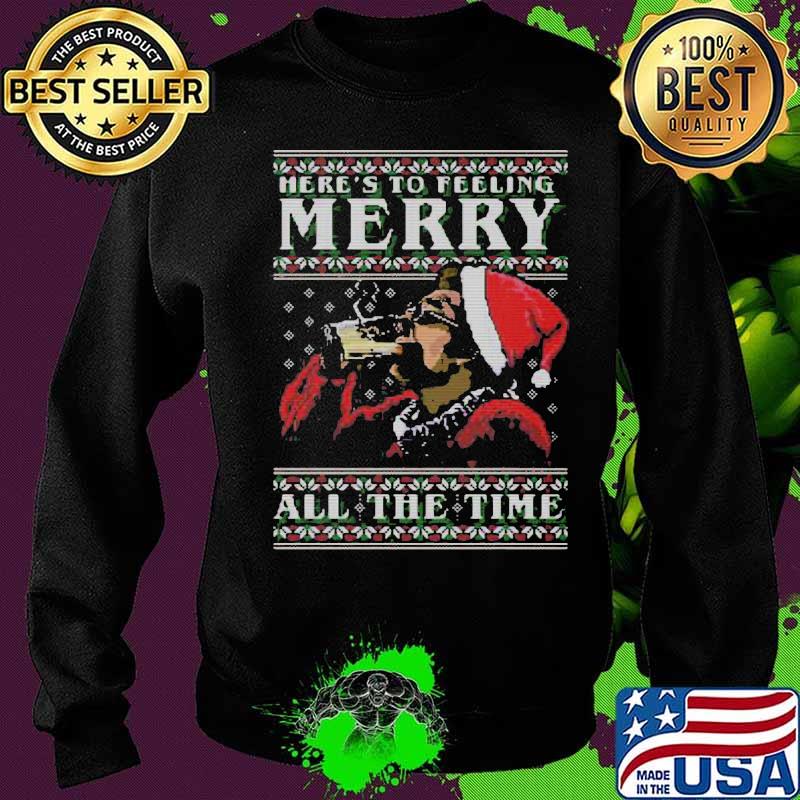 Kramer here's to feeling merry all the time ugly christmas s Sweater Kramer here's to feeling merry all the time ugly christmas s Sweater