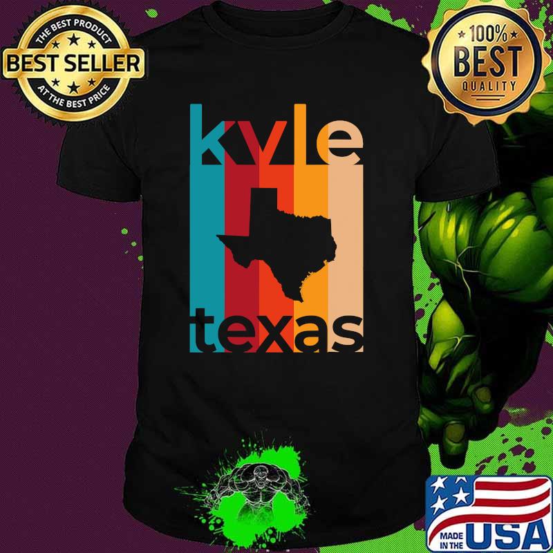 Kyle Texas Map Vintage Retro Shirt Kyle Texas Map Vintage Retro Shirt