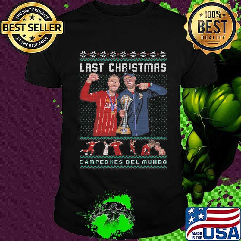 Last christmas campeones del mundo liverpool shirt