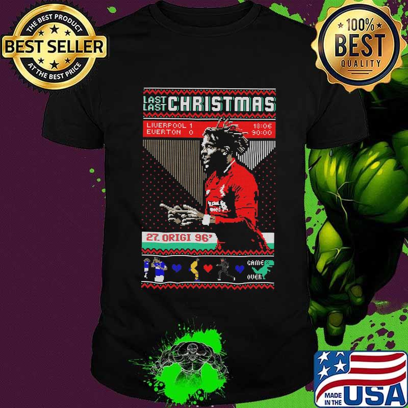 Last christmas liverpool everton 27 divock origi game over shirt