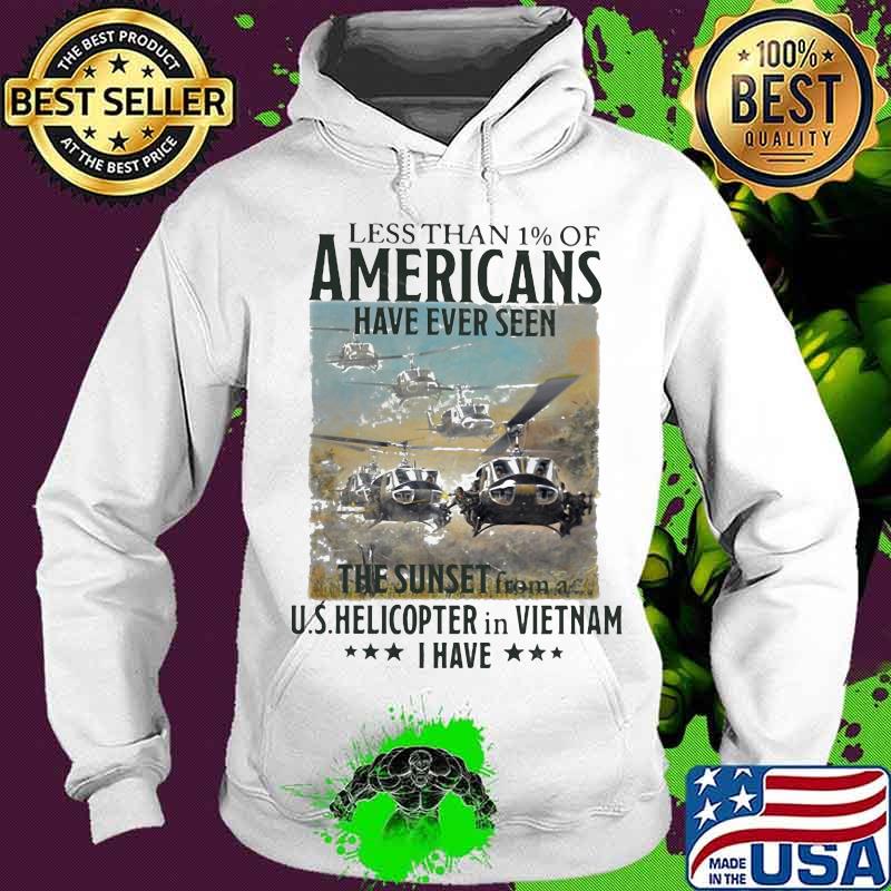 Less Than 1% Of Americans Have Ever Seen The Sunset From A Us Helicopter Veteran Shirt Hoodie Less Than 1% Of Americans Have Ever Seen The Sunset From A Us Helicopter Veteran Shirt Hoodie