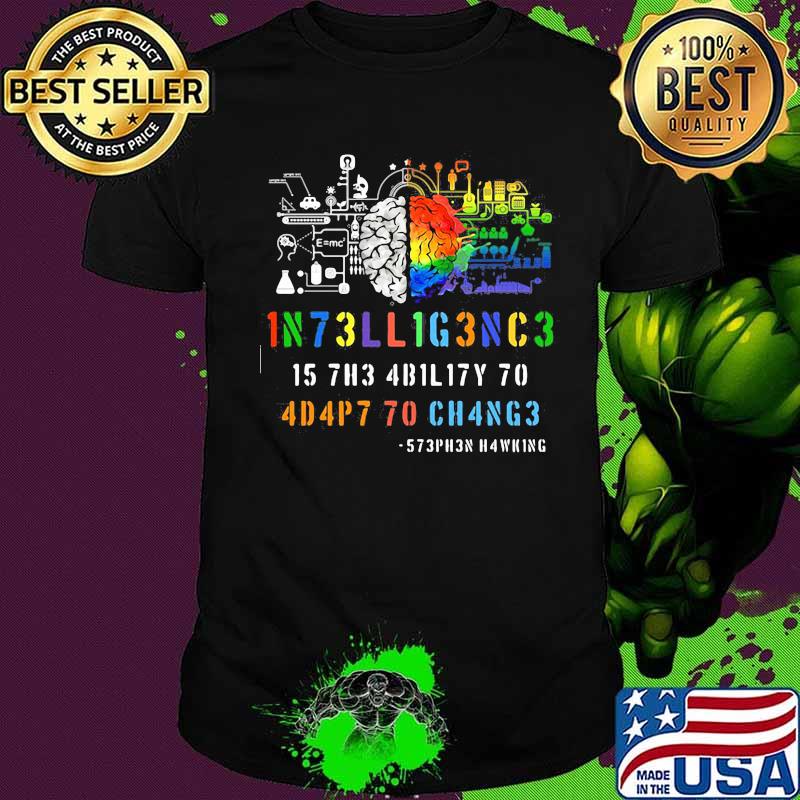 Lgbt science brain 1n73ll1g3nc3 shirt