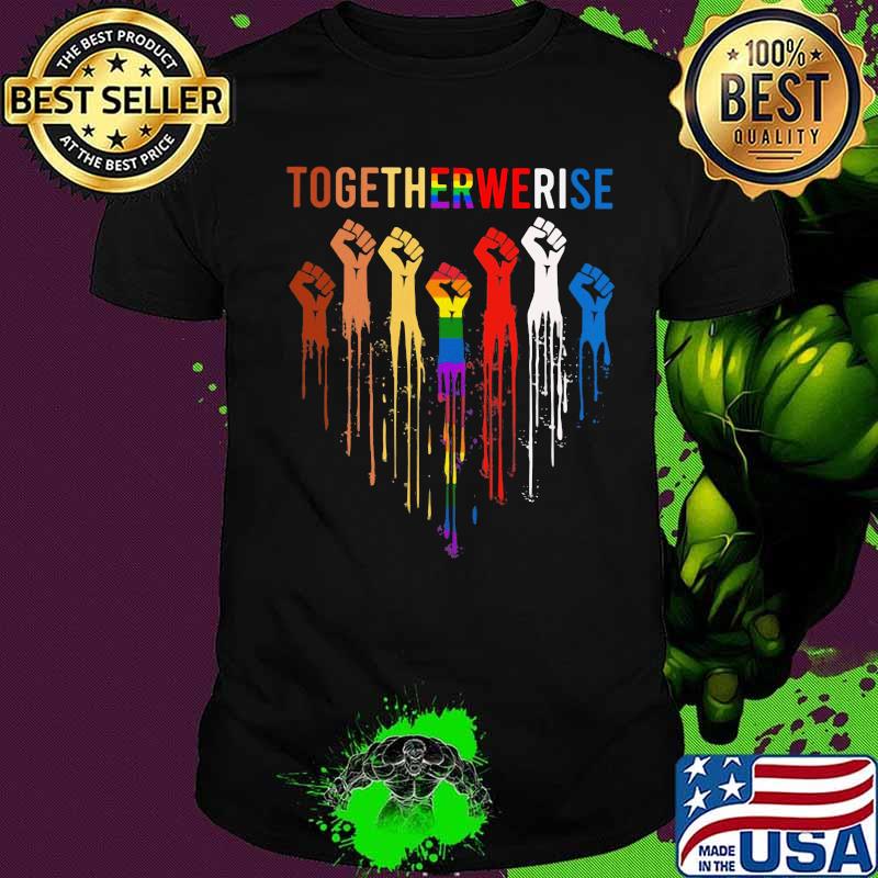 Lgbt together we rise heart black lives matter shirt Lgbt together we rise heart black lives matter shirt