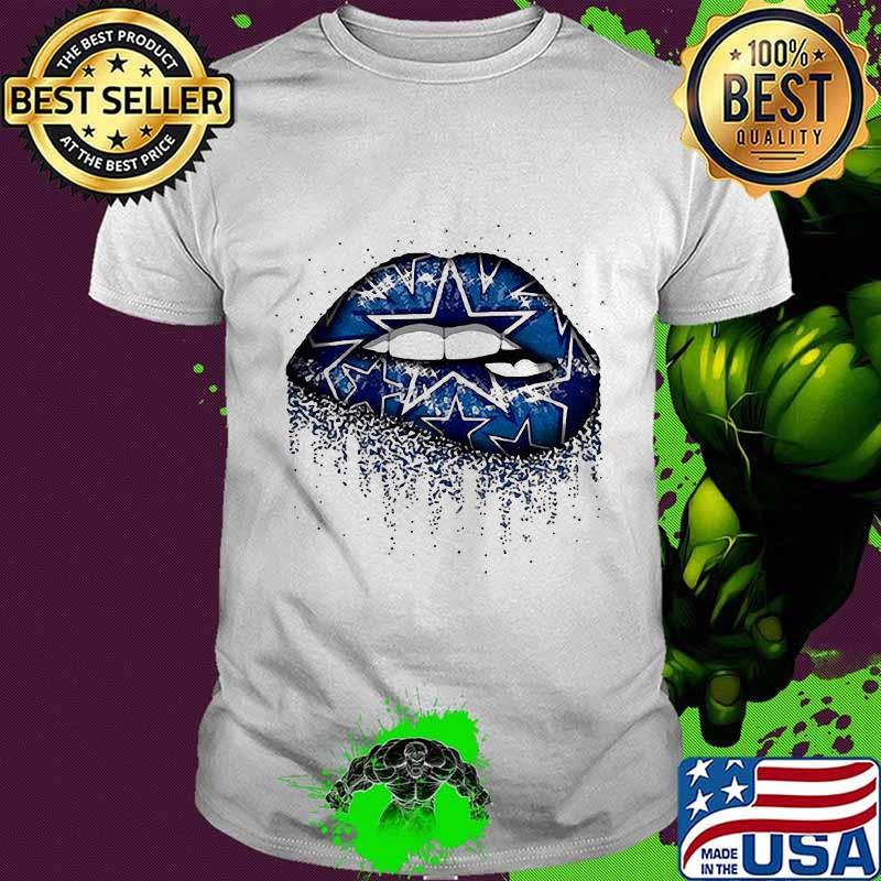 Lips dallas cowboys logo shirt