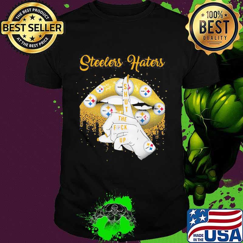 Lips pittsburgh steelers shut the fuck up shirt