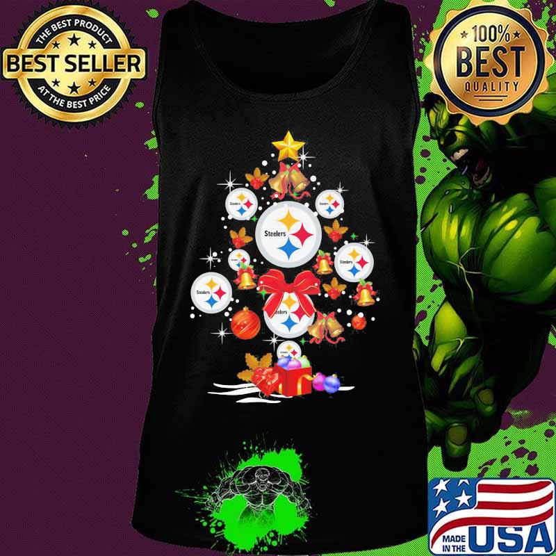 Logo Steelers Christmastree Merry Xmas Shirt Tank top Logo Steelers Christmastree Merry Xmas Shirt Tank top