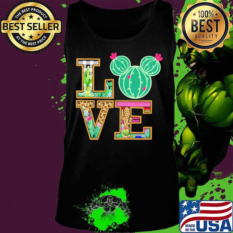 Love mickey mouse cactus leopard s Tank top Love mickey mouse cactus leopard s Tank top