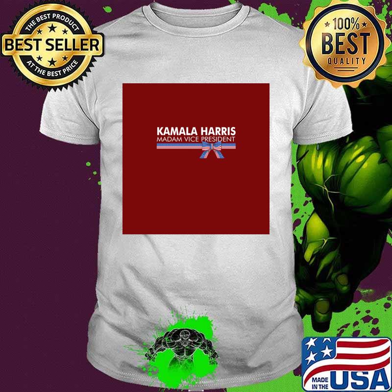 Madam Vice President Kamala Harris American Flag Ribbon Shirt
