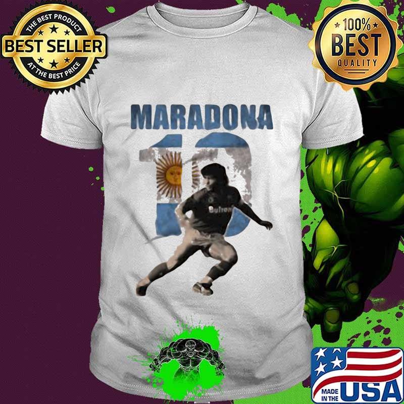 Maradona Legend Argentina Tee World Cup N10 Sun Shirt