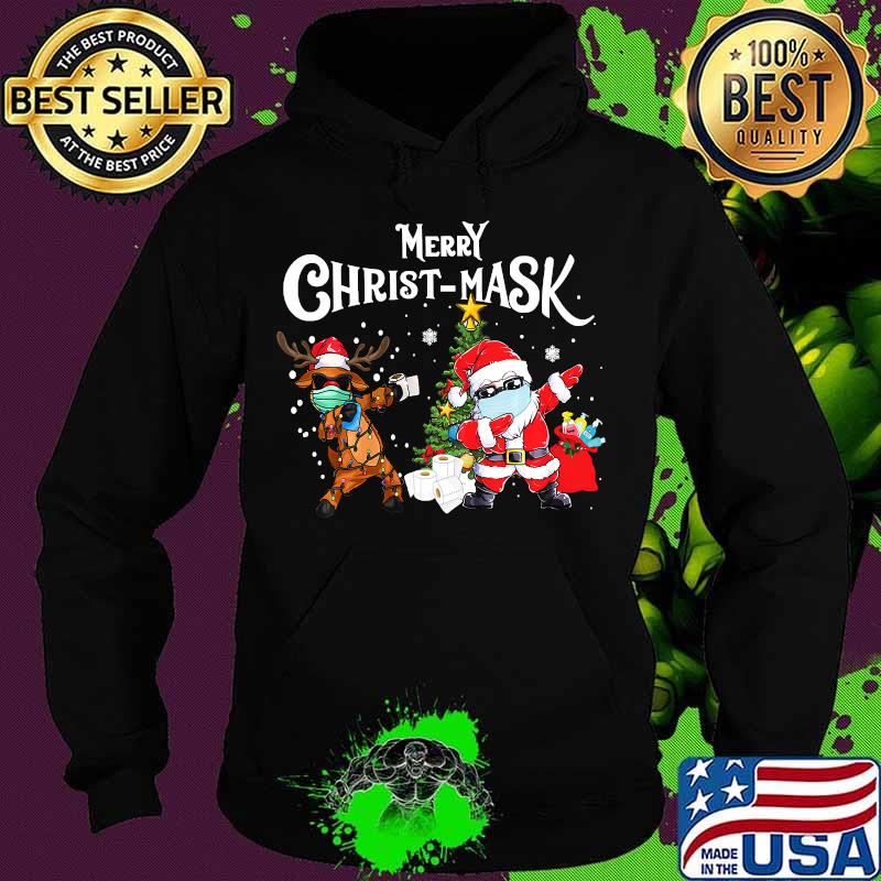 Merry Christmaks Santa Reindeer Face Mask christmas Shirt Hoodie Merry Christmaks Santa Reindeer Face Mask christmas Shirt Hoodie