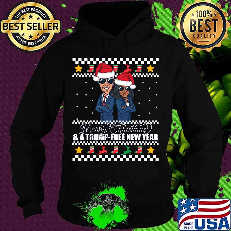 Merry christmas & a trump-free new year ugly xmas s Hoodie Merry christmas & a trump-free new year ugly xmas s Hoodie