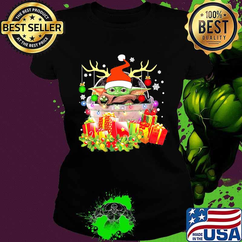 Merry christmas baby yoda santa gifts s Ladies tee Merry christmas baby yoda santa gifts s Ladies tee