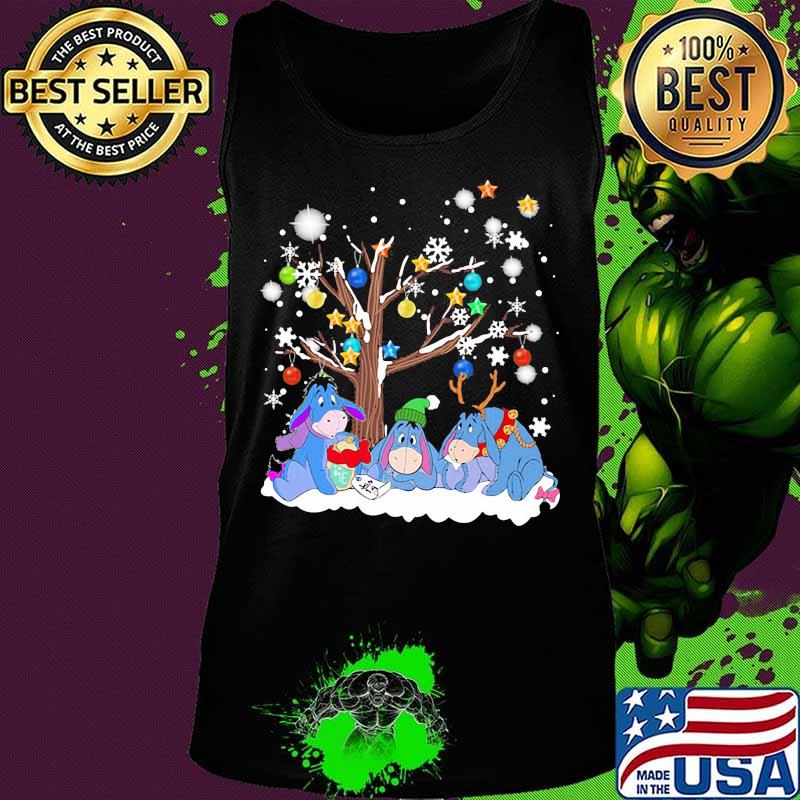 Merry christmas eeyore donkey snow s Tank top Merry christmas eeyore donkey snow s Tank top