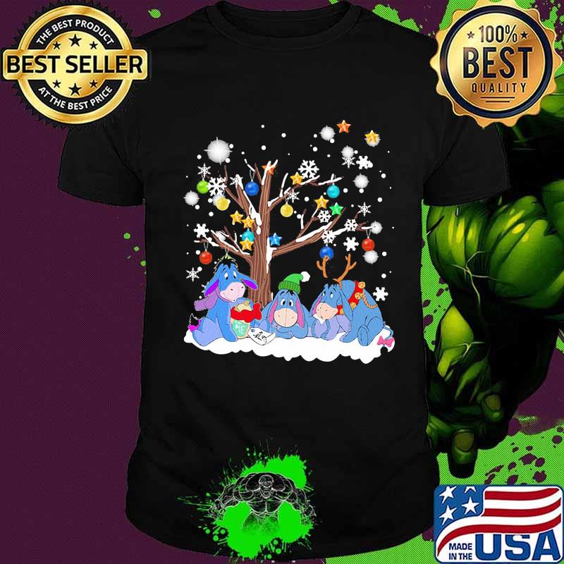 Merry christmas eeyore donkey snow shirt Merry christmas eeyore donkey snow shirt