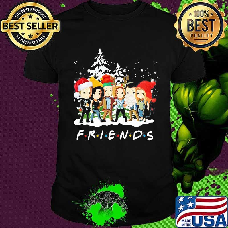 Merry christmas friends snow shirt