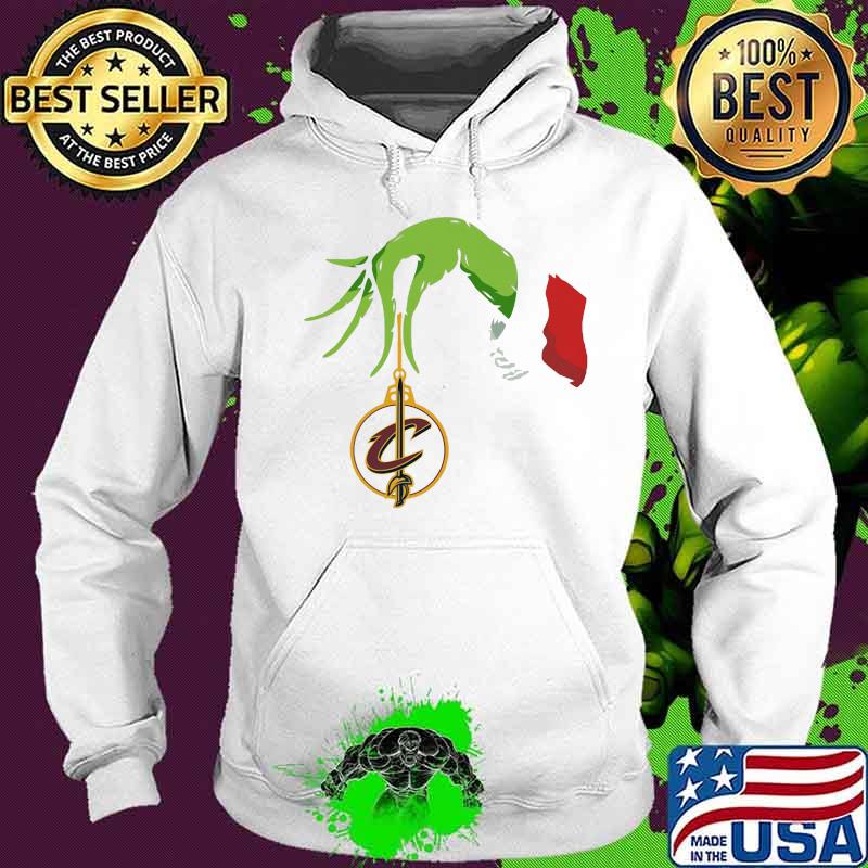 Merry christmas grinch holding cleveland cavallers logo s Hoodie Merry christmas grinch holding cleveland cavallers logo s Hoodie