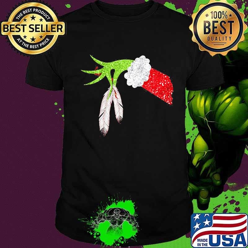 Merry christmas grinch holding native shirt