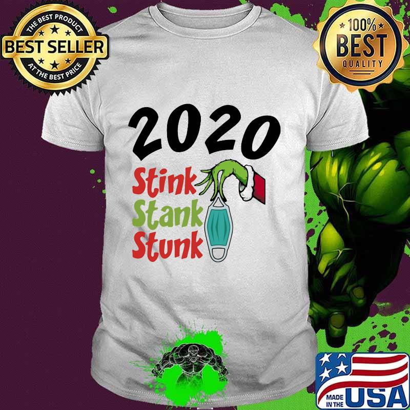 Merry christmas grinch mask stink stank stunk 2020 shirt
