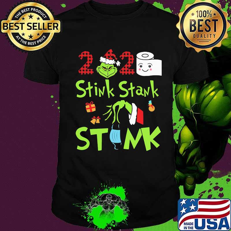 Merry christmas grinch stink stank stunk 2020 mask toilet paper shirt