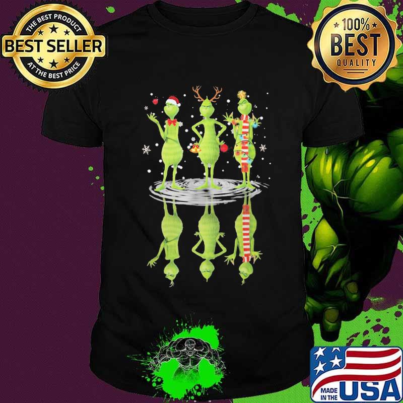 Merry christmas grinch water reflection shirt