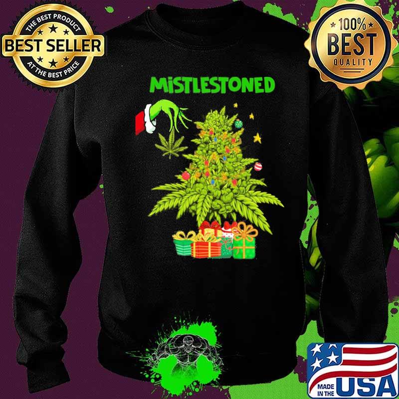 Merry christmas grinch weed mistlestoned s Sweater Merry christmas grinch weed mistlestoned s Sweater