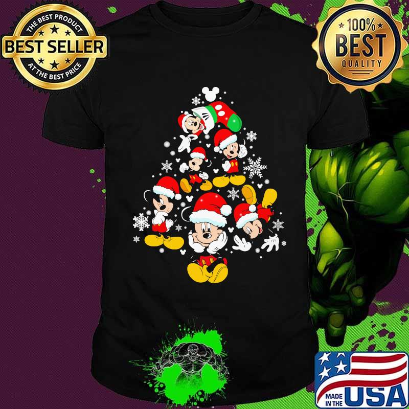 Merry christmas mickey mouse snow shirt