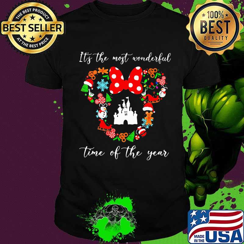Merry christmas minnie mouse it's the most wonderful time of the year shirt