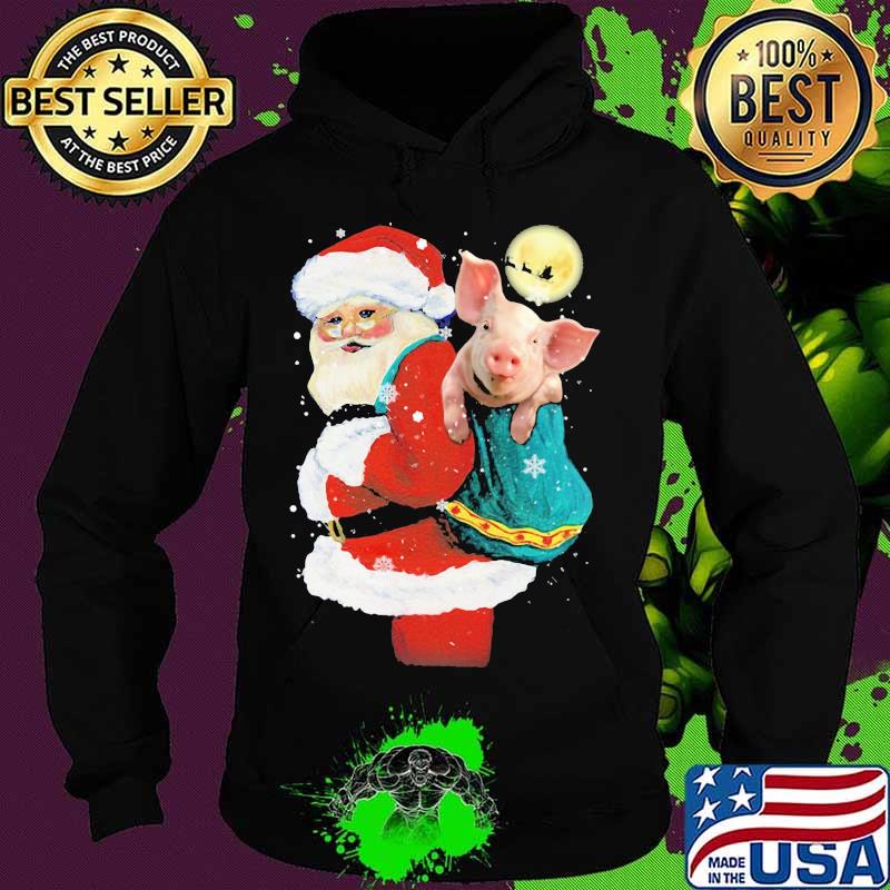 Merry christmas pig and santa claus s Hoodie Merry christmas pig and santa claus s Hoodie