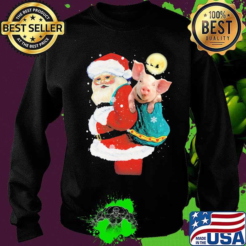 Merry christmas pig and santa claus s Sweater Merry christmas pig and santa claus s Sweater