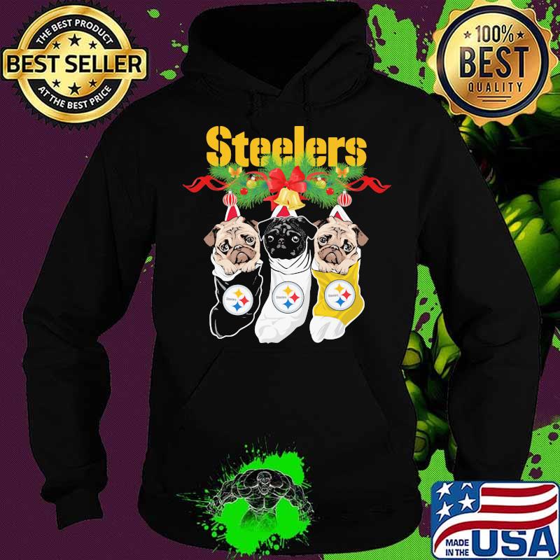 Merry christmas pittsburgh steelers pugs s Hoodie Merry christmas pittsburgh steelers pugs s Hoodie
