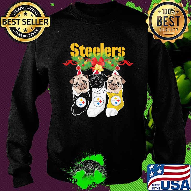 Merry christmas pittsburgh steelers pugs s Sweater Merry christmas pittsburgh steelers pugs s Sweater