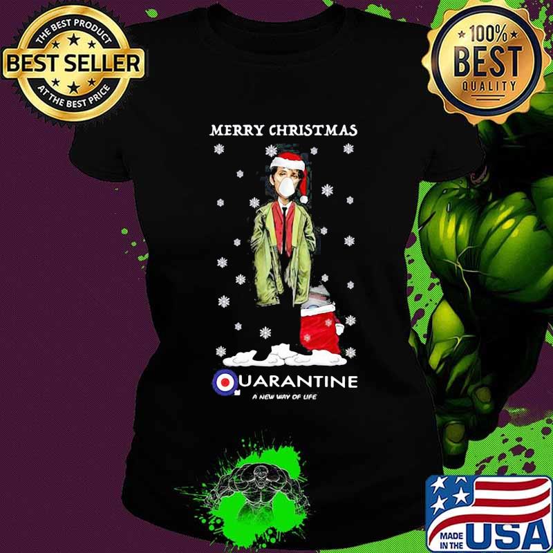 Merry christmas quarantine a new way of life snow s Ladies tee Merry christmas quarantine a new way of life snow s Ladies tee