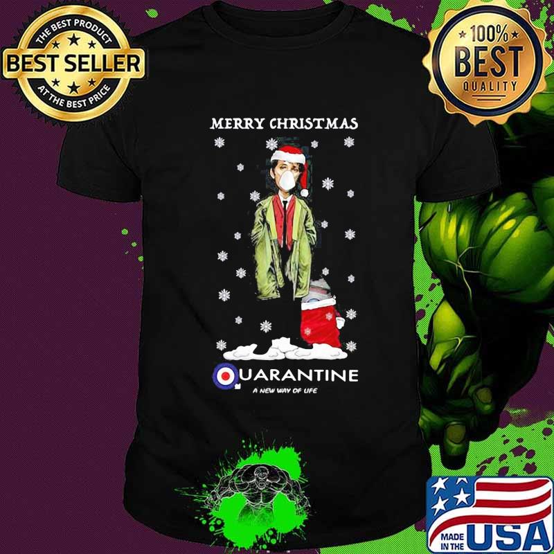 Merry christmas quarantine a new way of life snow shirt